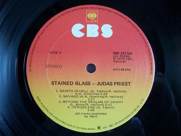 Judas Priest, Stained Class, CBS USA