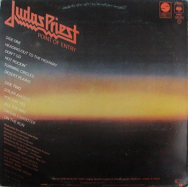 Judas Priest, Point of Entry, 1981, Yugoslavia, 1983