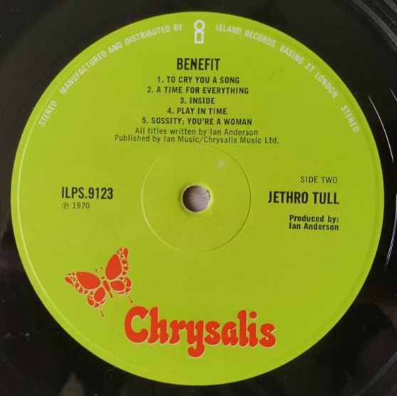 Jethro Tull, Benefit 1970, England