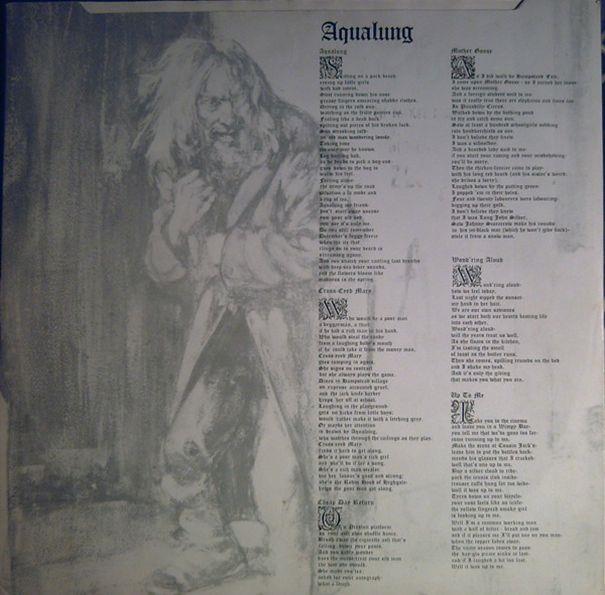 Side one, Aqualung 1971,  