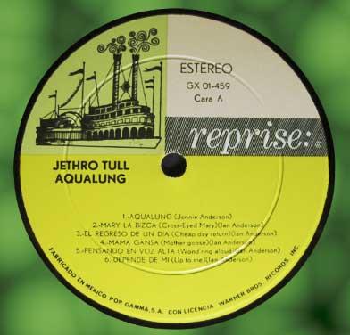 Side two, Jethro Tull, Aqualung 1971, Mexico