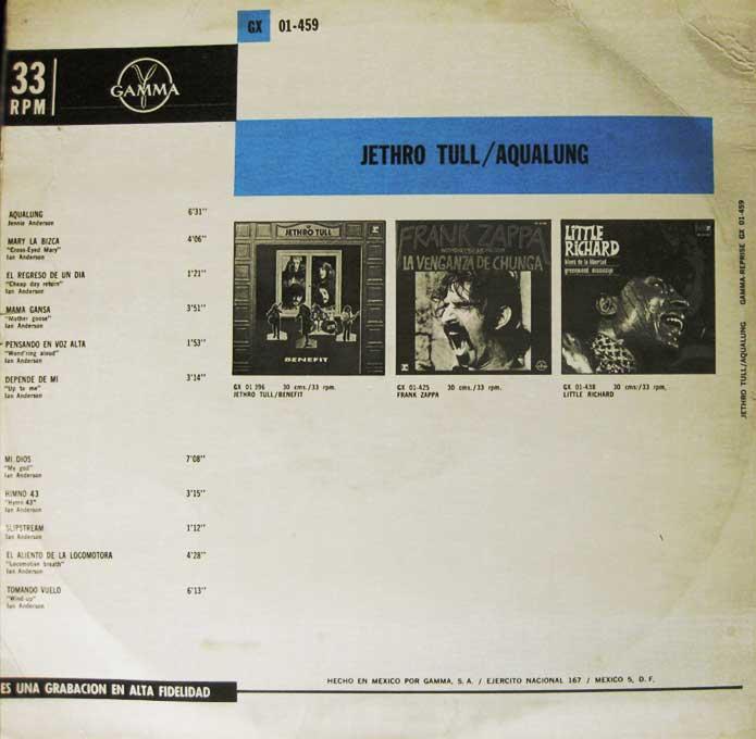 Side one, Jethro Tull, Aqualung 1971,  