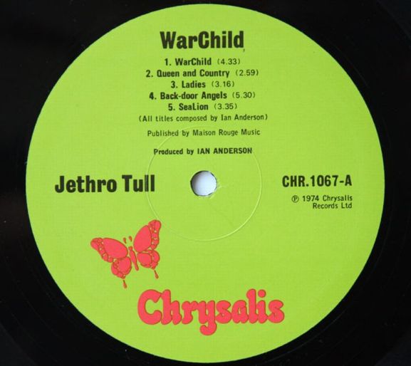 Jethro Tull, War Child 1974, England