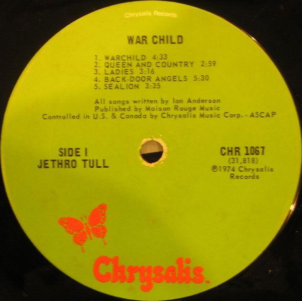 Side one, War Child 1974,  