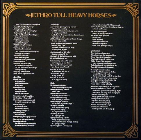   Jethro Tull Heavy Horses 1978, Germany