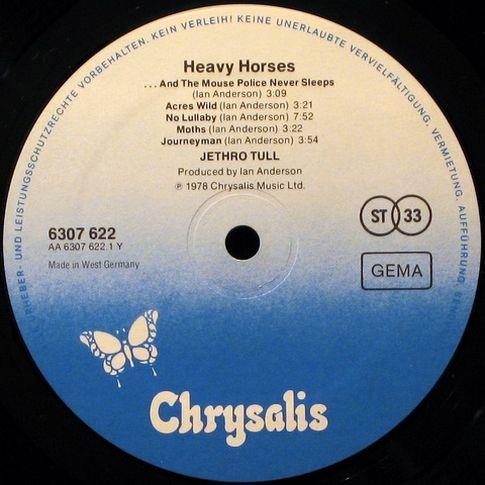 Side one, Heavy Horses 1978, 