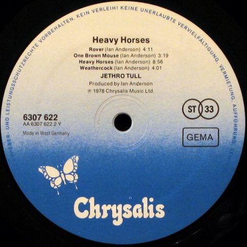 Side two, Heavy Horses 1978, 