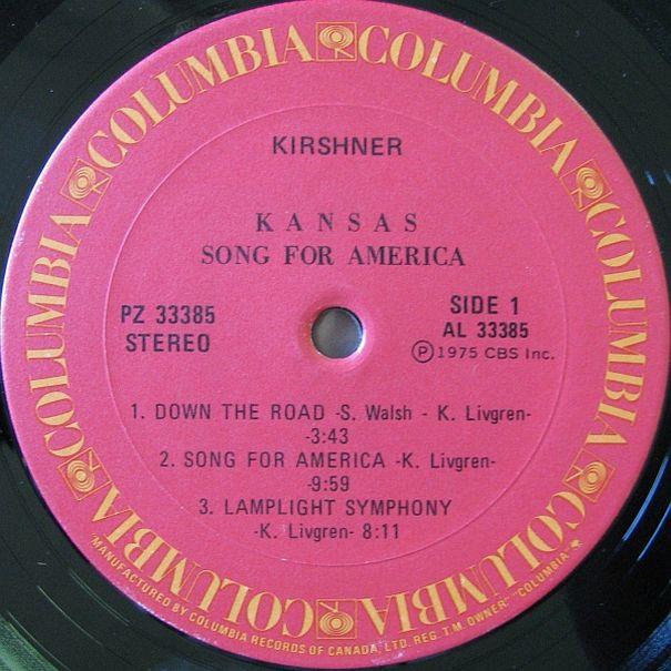 Kansas, Song For America, 1975, Canada