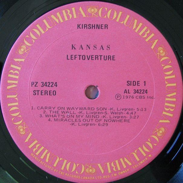 Kansas, Leftoverture, 1976,  