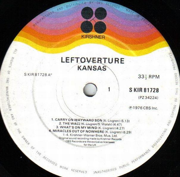 Kansas, Leftoverture, 1976, 