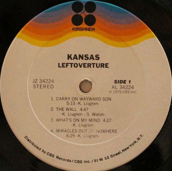 Kansas, Leftoverture, 1976,  