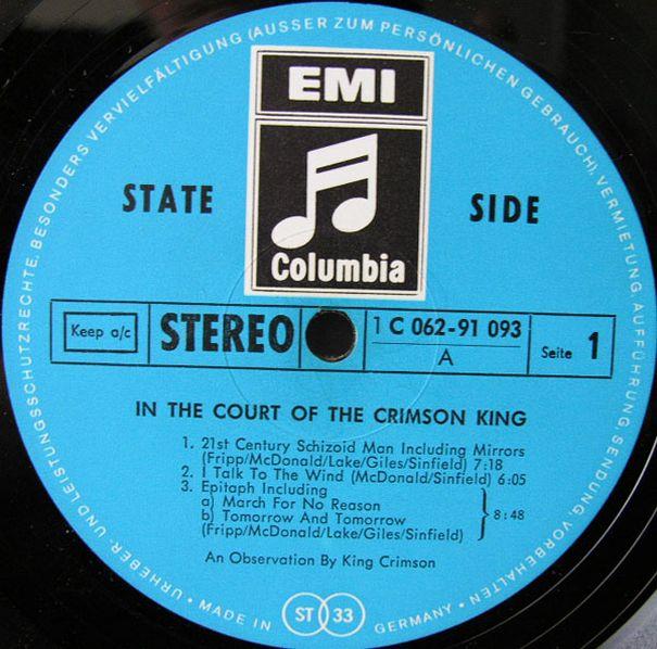 In the Court of the Crimson King, 1969, Germany