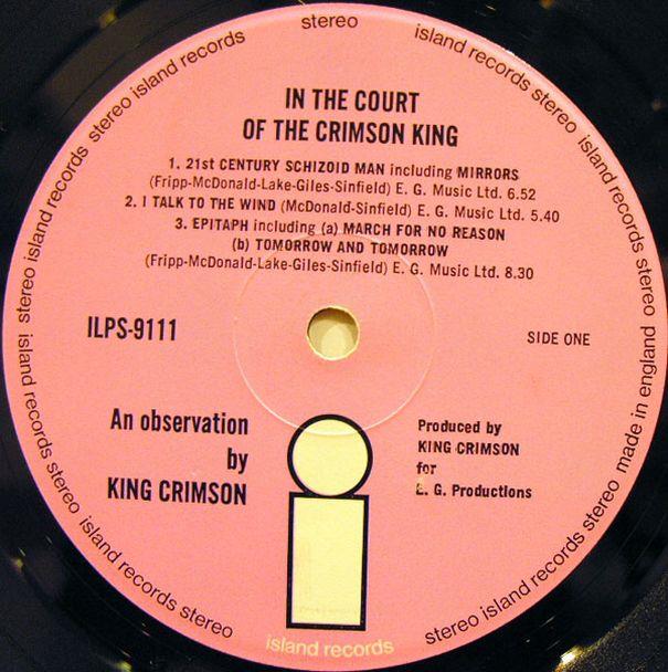 In the Court of the Crimson King, 1969, Great Britain