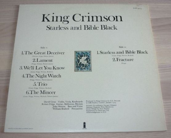 King Crimson, Starless and Bible Black, 1974, Great Britain