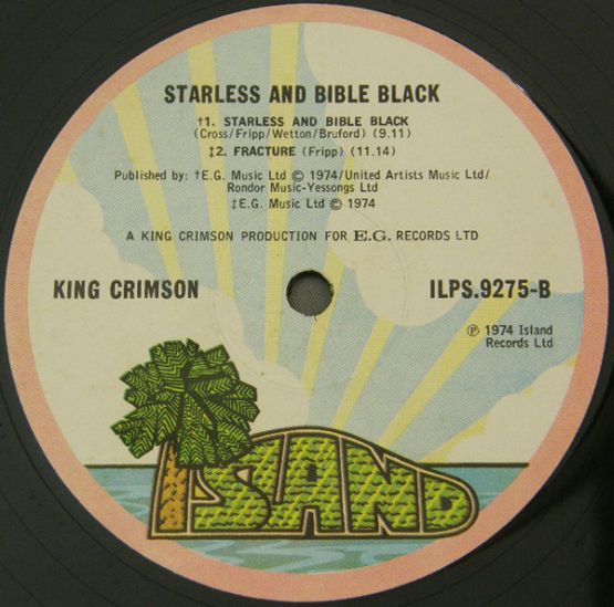     King Crimson - Starless and Bible Black, 1974