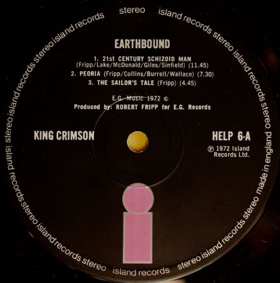 King Crimson, Earthbound, 1972, England