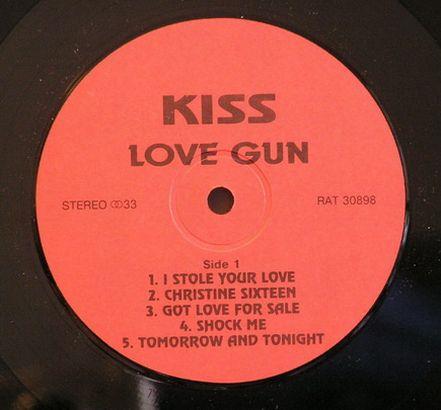 Kiss 1977 Love Gun,  