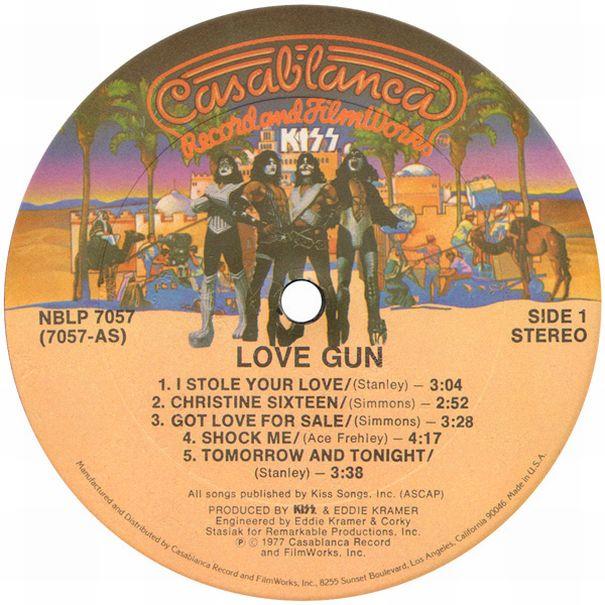 Kiss 1977 Love Gun,  