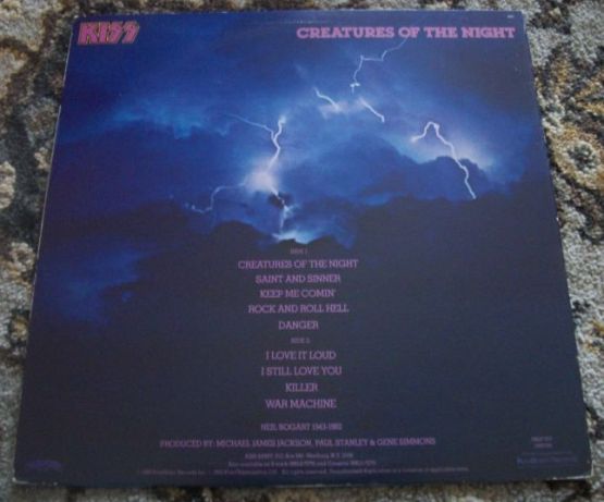 Kiss 1982 Creatures of the Night, 