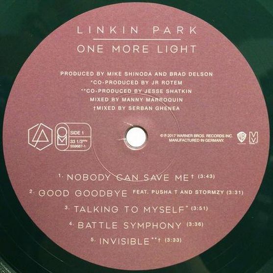 One More Light, 2017, Warner Bros. Records, Machine Shop Recordings