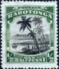 Rarotonga, 1919, 1/2 penny