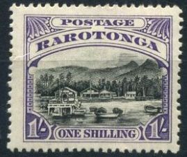 Rarotonga, 1919, one shilling