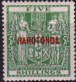 Rarotonga, 1925-27, five shillings