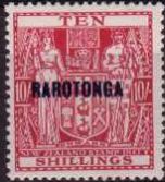 Rarotonga, 1925-27, ten shillings