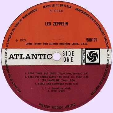 Led Zeppelin-I, Great Britain