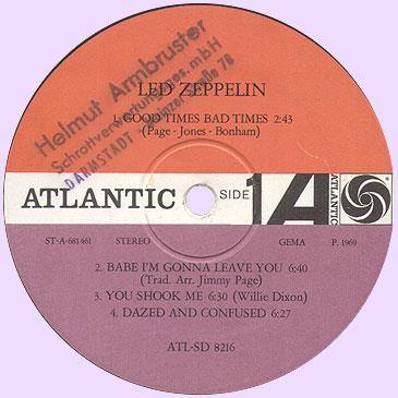 Led Zeppelin-I, Germany