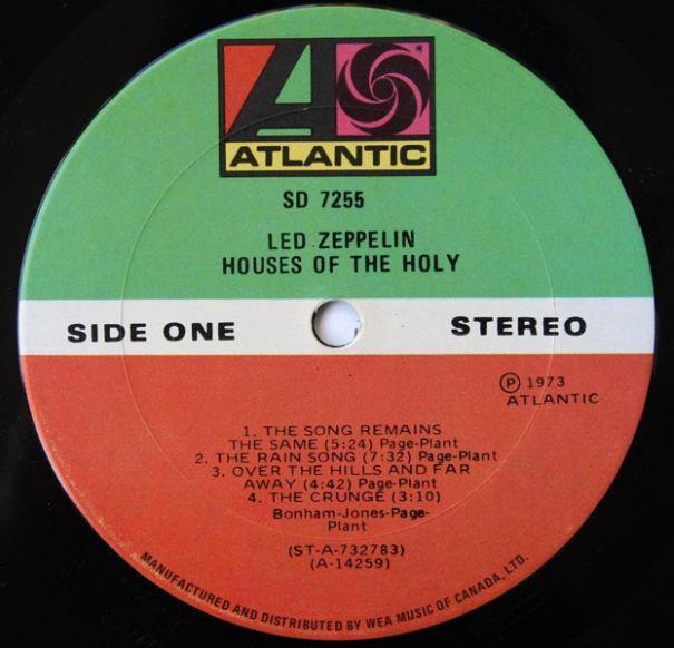 Led Zeppelin V, 1973, Canada