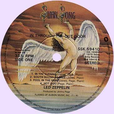 Led Zeppelin "In Through The Out Door", Side One