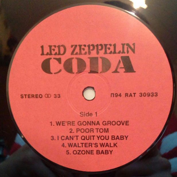 Led Zeppelin, Coda, 1982 .  