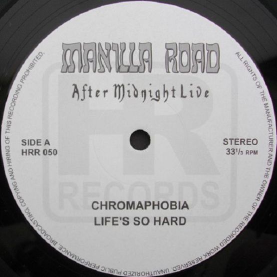 Manilla Road, After Midnight Live, 1979 . 