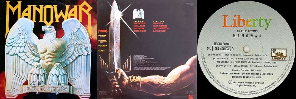 Manowar, Battle Hymns, 1982, Brasil