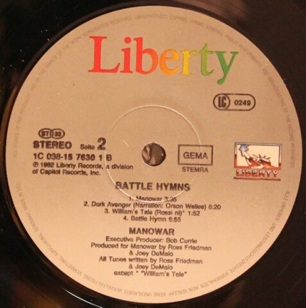 Battle Hymns, 1982