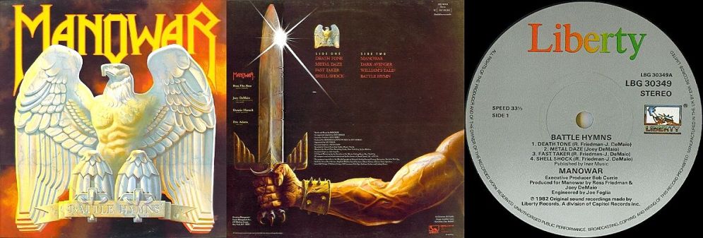 Manowar, Battle Hymns, 1982, Great Britain