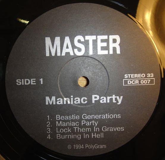 Maniac Party, 1994, Master, Death City Records