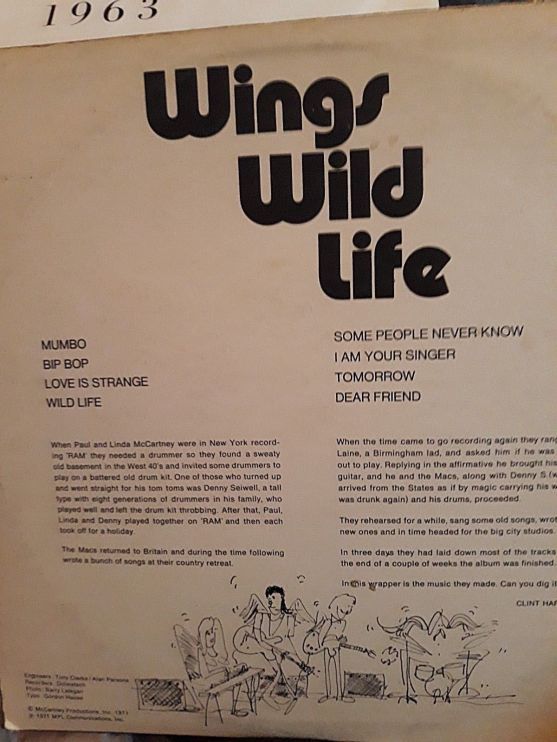 Wild Life, 1971 .