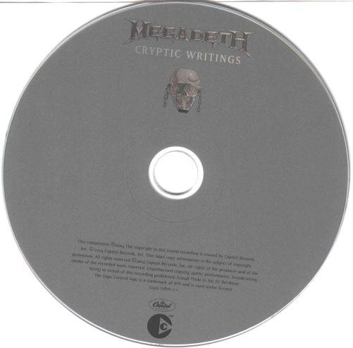 Megadeth, 1997, Cryptic Writings, CD-version