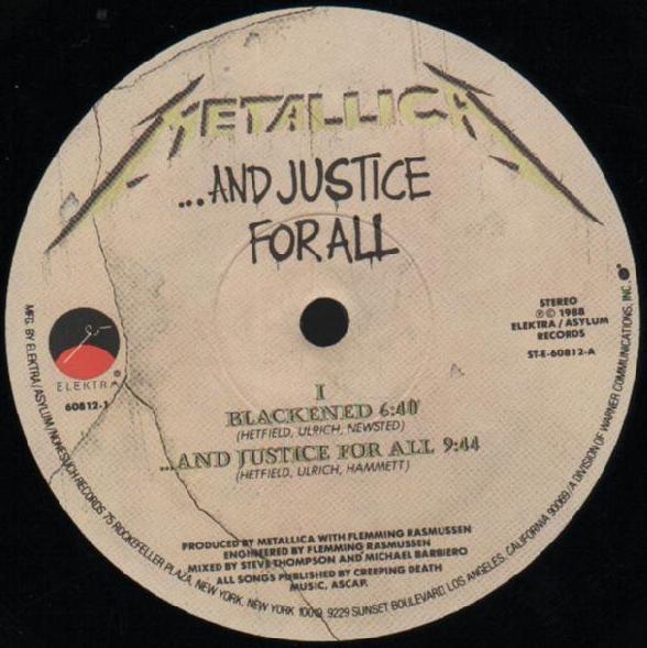 Metallica ...And Justice for All, 1988, 