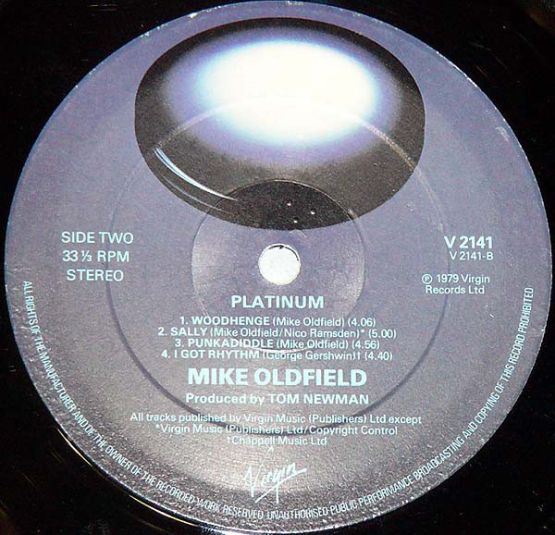 Mike Oldfield, Platinum, 1979 .  