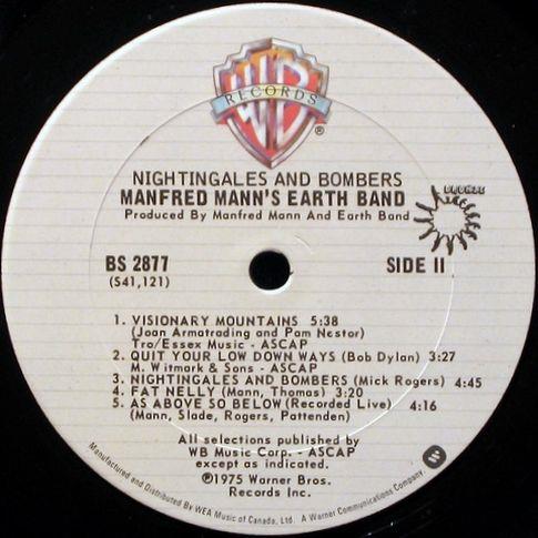 Nightingales & Bombers, 1975, Warner Bros.