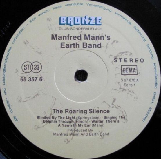 Manfred Mann's Earth Band, The Roaring Silence, 1976, , GEMA