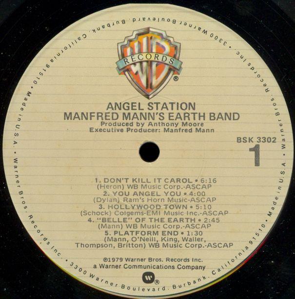 Manfred Mann's Earth Band, Angel Station, Warner Bros. Records, 1979 .