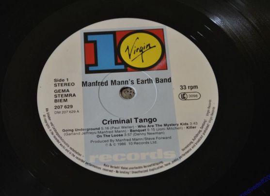 Manfred Mann's Earth Band, Criminal Tango,  