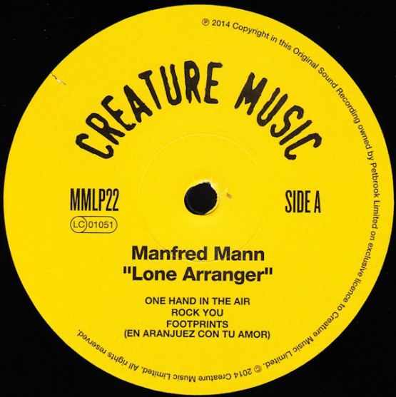 Manfred Mann, 2014, Lone Arranger,  1,  A