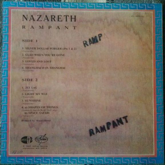 Nazareth, Rampant,  