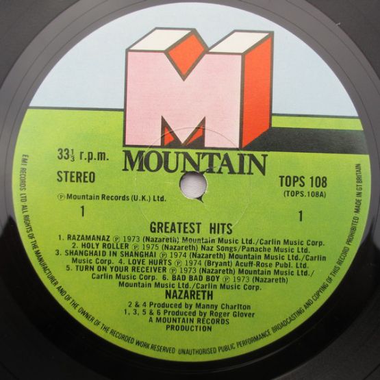 Big Dogz, Greatest Hits, 1975, Mountain Records, England