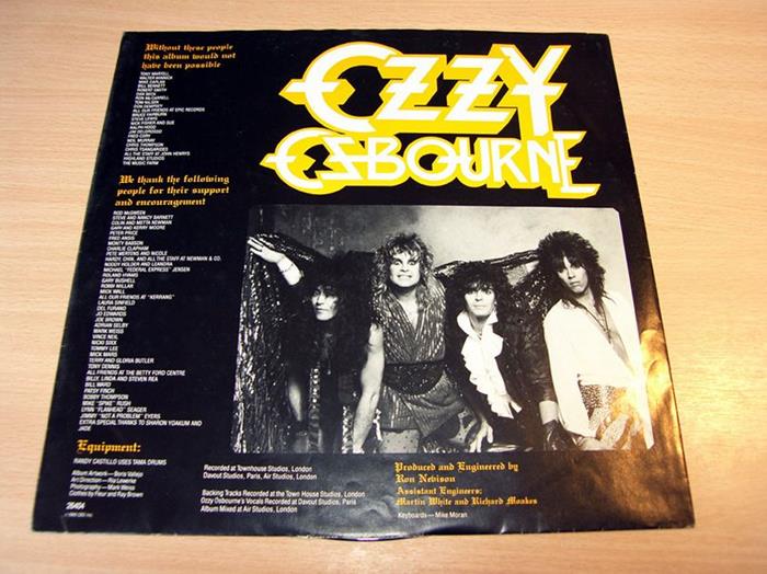 The Ultimate Sin. 1986. Ozzy Osbourne, Epic - Great Britain